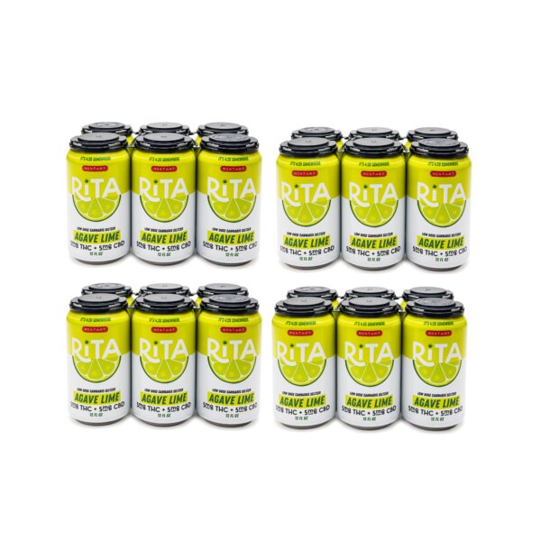 RESTART RITA Delta 9 THC CBD 10mg Seltzer Agave Lime 12oz - Image 4