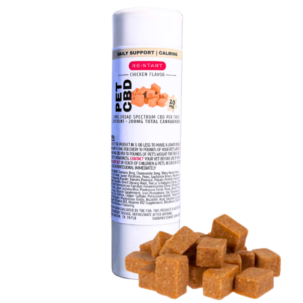 Calming CBD Pet Chews 10mg Chicken Flavor - Image 3