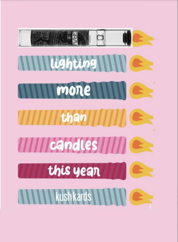 Kush Kards - Candles Birthday Card - Image 2