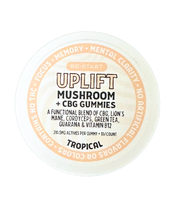 CBG Uplift Mushroom Gummies - Tropical - Image 2