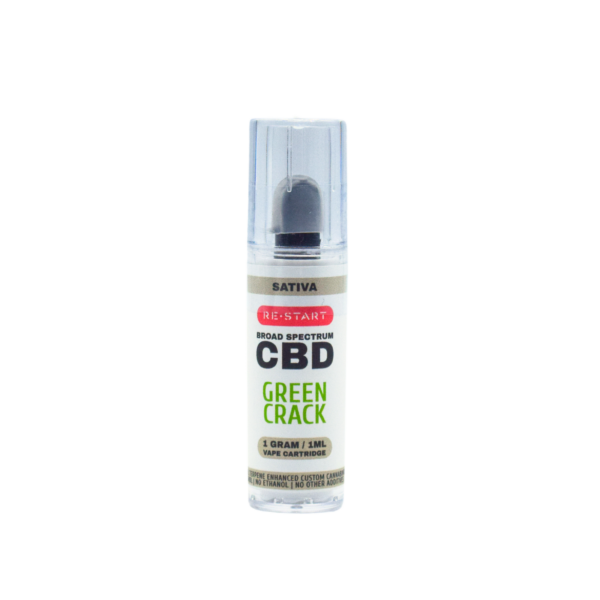 Broad Spectrum CBD Vape Cart Green Crack 1mL (Sativa) NO THC