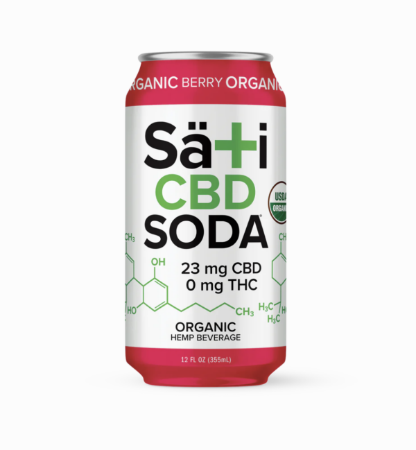 Sati Organic CBD Soda Berry Energy