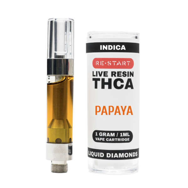 THCA Vape Cart Papaya 1mL (Indica) Live Resin