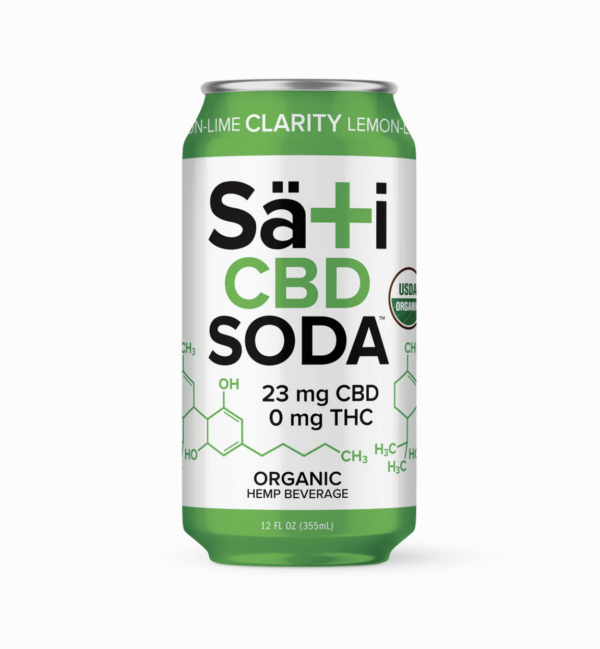 Organic CBD Sati Soda Lemon Lime Clarity