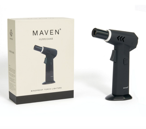 Maven Hurricane Torch Lighter - Black