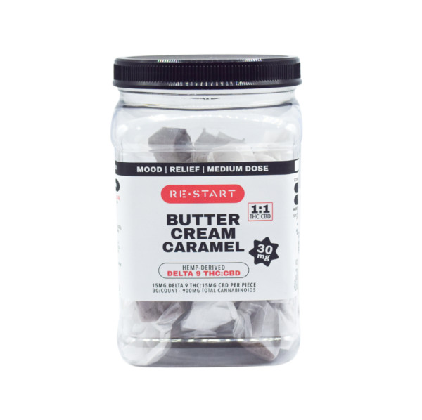 Delta 9 THC CBD 30mg Butter Cream Caramels - Image 2