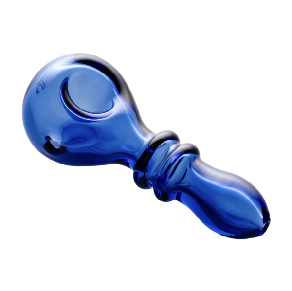 Double Ring Spoon Pipe - Blue