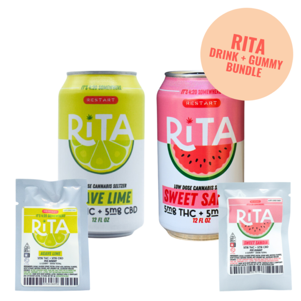 Dosido RITA Delta 9 THC  Seltzer & THC Gummy Bundle