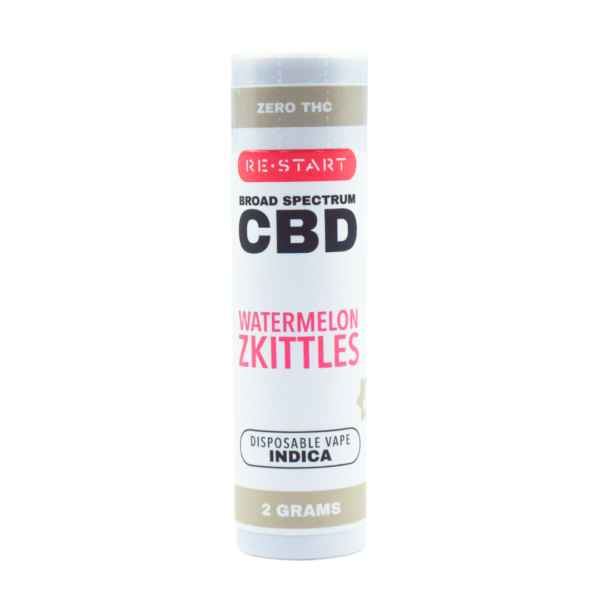 Broad Spectrum CBD Vape Disposable Watermelon Zkittles 2mL (Indica)