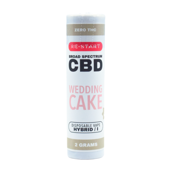 Broad Spectrum CBD Disposable Wedding Cake 2mL 1200mg (H) NO THC