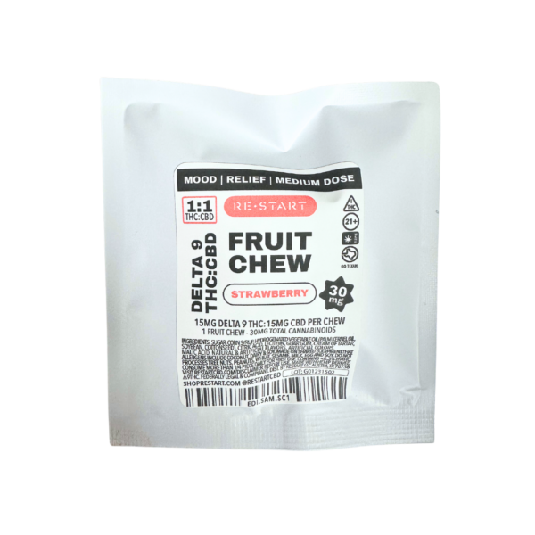 Delta 9 CBD Fruit Chew - Strawberry 1-ct