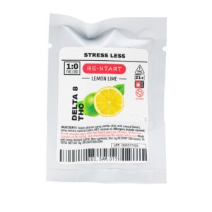 Delta 8 THC 50mg Lemon Lime Gummies / 1-ct Sample - RESTART CBD & THC